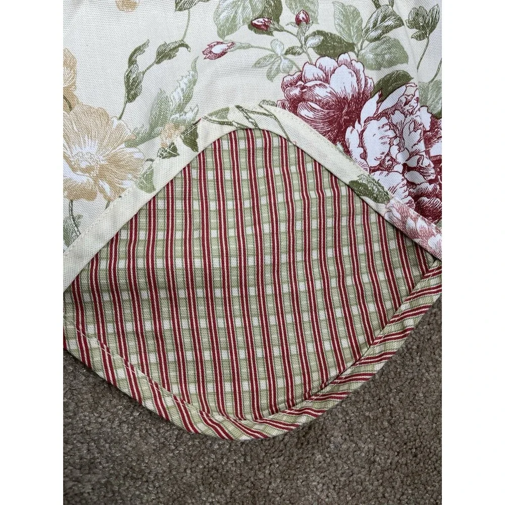 Home Trends‎ Orchard Scarsdale Floral Rose Tassel Valance Panels Set Cottagecore